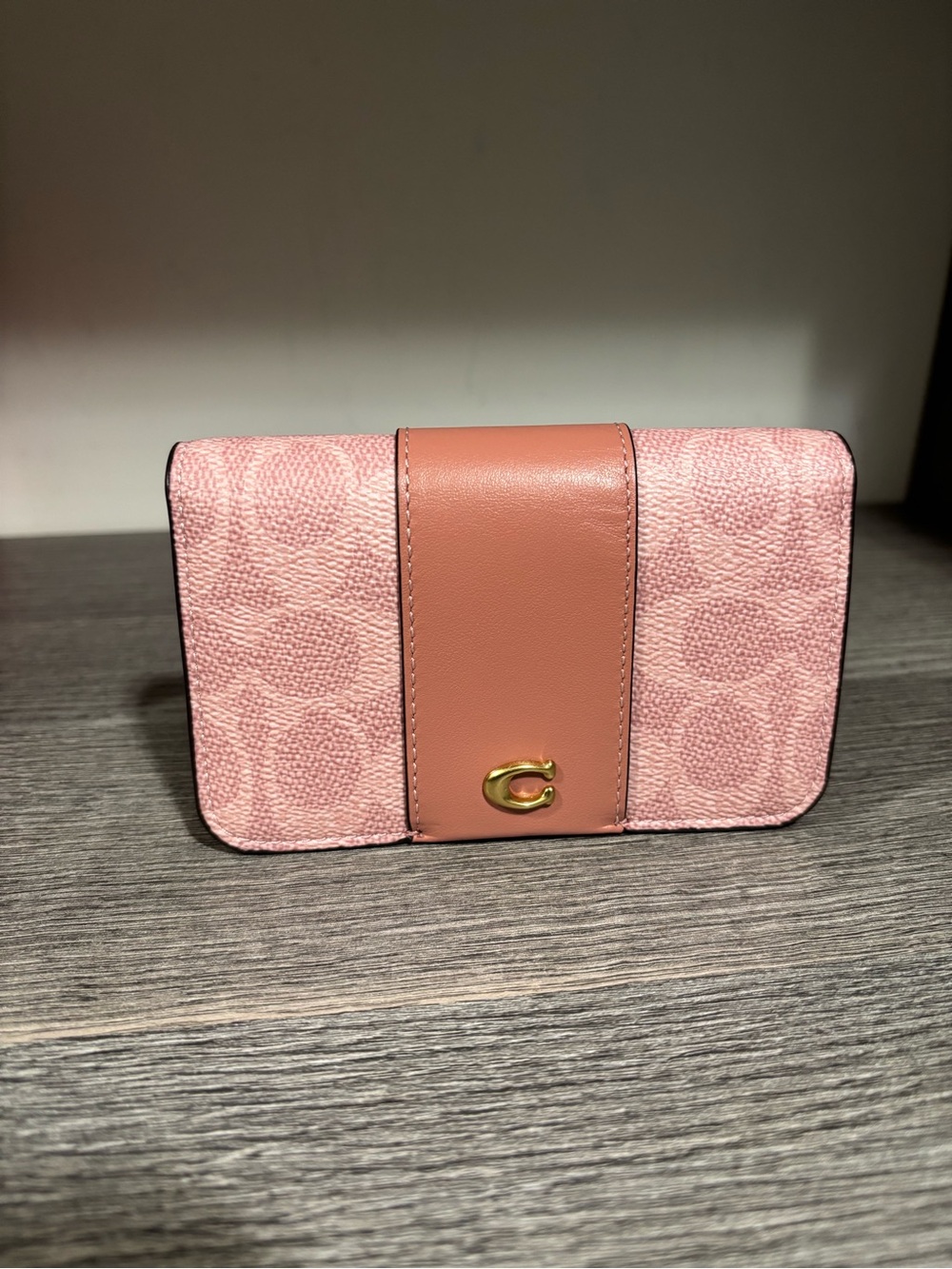 Coach Essential Mini Signature Canvas Slim Card Case Wallet